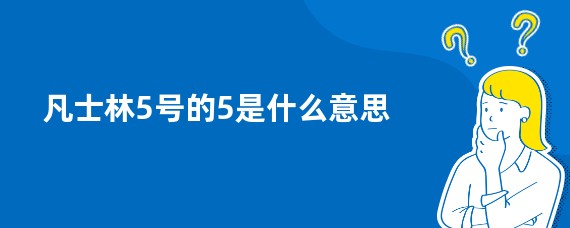 凡士林5号的5是什么意思