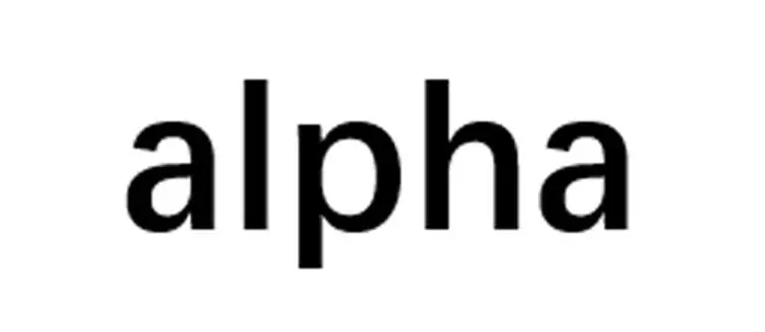 alpha什么意思